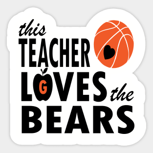 Bear Teacher Sticker